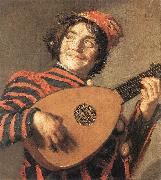 Buffoon Playing a Lute